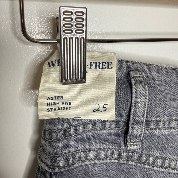 Free People - We The Free - aster straight leg jeans in slate sz 25 - Picture 7 of 12